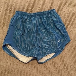 Blue stripped nike shorts